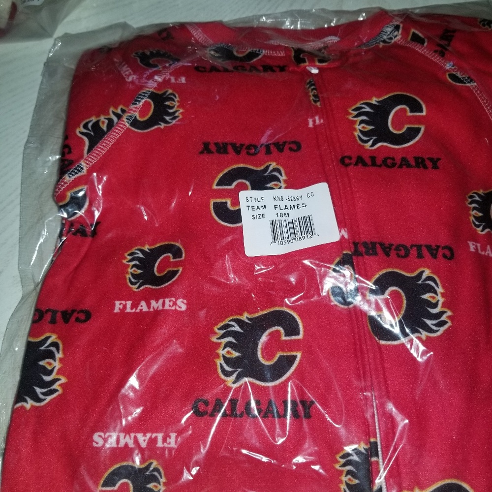 Calgary flames onesie 18 months